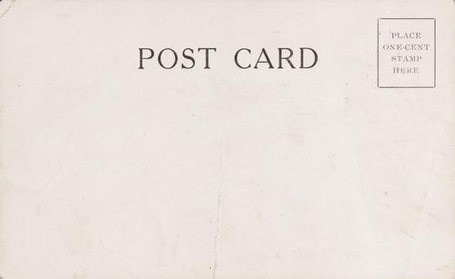 1909 W.W. Smith Postcards #NNO Honus Wagner Back