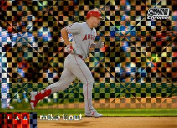 2020 Stadium Club Chrome - X-Fractor #1 Mike Trout Front