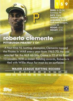 2020 Stadium Club Chrome - X-Fractor #159 Roberto Clemente Back