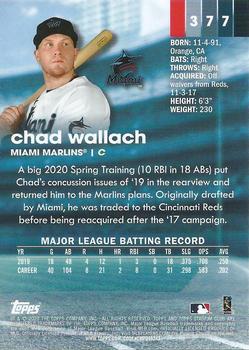 2020 Stadium Club Chrome - X-Fractor #377 Chad Wallach Back