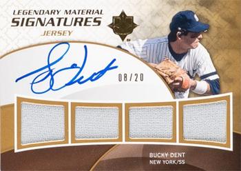 2009 Upper Deck Ultimate Collection - Legendary Quad Materials Signature #LMSQ-BD Bucky Dent Front