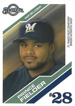 2006 Milwaukee Brewers Police - St. Francis Police Department, Braeger Automotive Group #NNO Prince Fielder Front