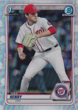 2020 Bowman Draft - Chrome Refractor #BD-67 Cole Henry Front