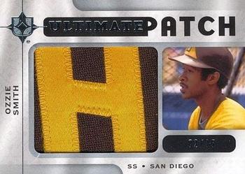 2009 Upper Deck Ultimate Collection - Ultimate Patch #UPOZ Ozzie Smith Front