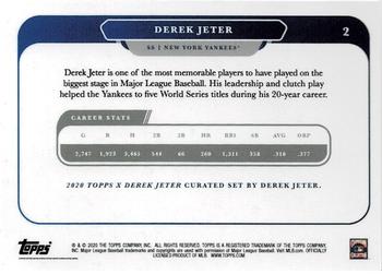 2020 Topps x Derek Jeter #2 Derek Jeter Back