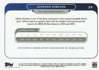 2020 Topps x Derek Jeter #39 Alfonso Soriano Back