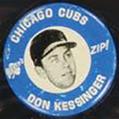 1969 Kelly's Potato Chips MLBPA Pinback Buttons #NNO Don Kessinger Front
