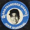 1969 Kelly's Potato Chips MLBPA Pinback Buttons #NNO Juan Marichal Front