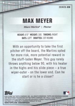2020 Bowman Draft - 20 in '20 #20IN20-MM Max Meyer Back