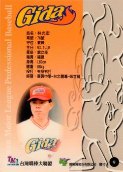 1997 Taiwan Major League #9 Kuang-Hong Lin Back