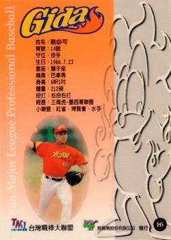 1997 Taiwan Major League #16 Len Picota Back