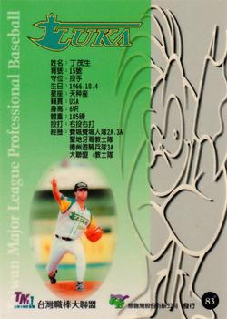 1997 Taiwan Major League #83 Tim Mauser Back