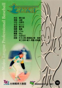 1997 Taiwan Major League #90 Wen-Ming Hsiao Back