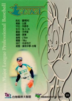1997 Taiwan Major League #95 Ming-Tsun Yin Back