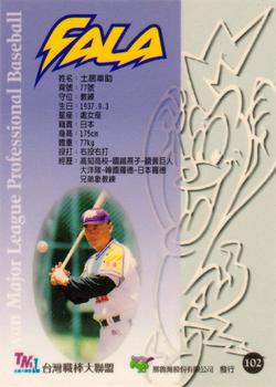 1997 Taiwan Major League #102 Shosuke Doi Back