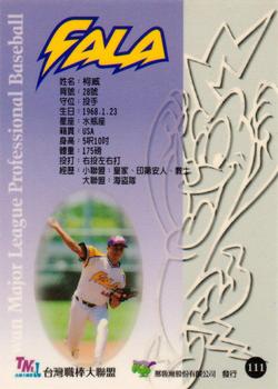 1997 Taiwan Major League #111 Victor Cole Back