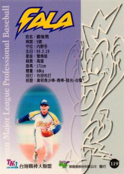 1997 Taiwan Major League #119 Chun-Nan Cheng Back
