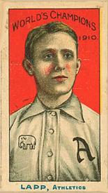 1910 Nadja Caramels Philadelphia Athletics (E104-1) #NNO Jack Lapp Front