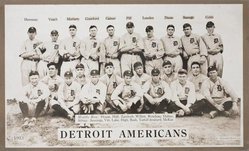 1913 Fatima Teams Premiums (T200) #NNO Detroit Tigers Team Photo Front