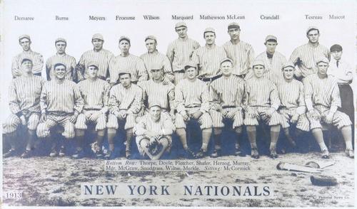 1913 Fatima Teams Premiums (T200) #NNO New York Giants Team Photo Front