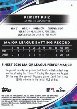 2021 Finest #9 Keibert Ruiz Back