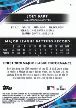 2021 Finest #52 Joey Bart Back