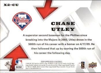 2009 Upper Deck X - Xponential 2 #X2-CU Chase Utley Back