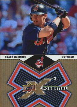 2009 Upper Deck X - Xponential 3 #X3-GS Grady Sizemore Front