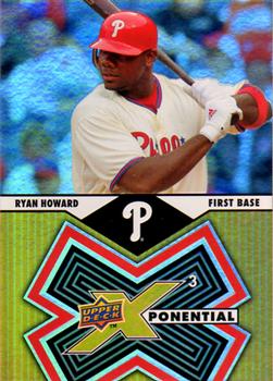 2009 Upper Deck X - Xponential 3 #X3-HO Ryan Howard Front