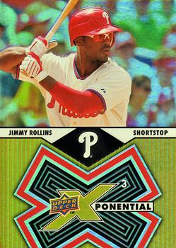2009 Upper Deck X - Xponential 3 #X3-JR Jimmy Rollins Front