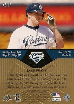 2009 Upper Deck X - Xponential 3 #X3-JP Jake Peavy Back