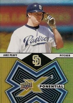 2009 Upper Deck X - Xponential 3 #X3-JP Jake Peavy Front