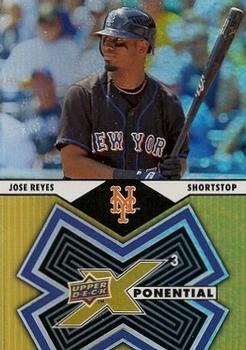 2009 Upper Deck X - Xponential 3 #X3-RE Jose Reyes Front