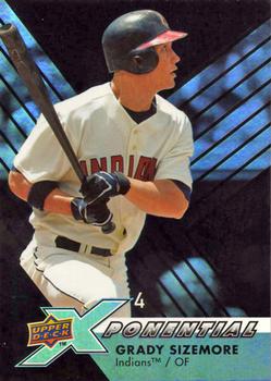 2009 Upper Deck X - Xponential 4 #X4-GS Grady Sizemore Front