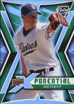 2009 Upper Deck X - Xponential 5 #X5-JP Jake Peavy Front