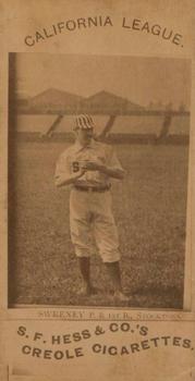 1888 S.F. Hess California League Minors (N338-1) #NNO Charlie Sweeney Front