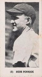 1931 W-UNC Strip Cards (W-UNC) #8 Herb Pennock Front