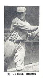 1931 W-UNC Strip Cards (W-UNC) #9 George Burns Front