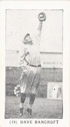 1931 W-UNC Strip Cards (W-UNC) #19 Dave Bancroft Front