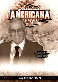 2008 Donruss Threads - Baseball Americana #BA-38 Ed McMahon Front