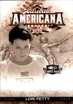 2008 Donruss Threads - Baseball Americana #BA-40 Lori Petty Front