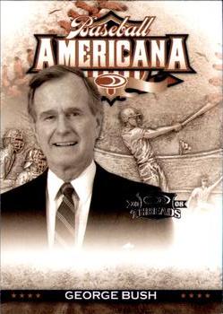 2008 Donruss Threads - Baseball Americana #BA-50 George Bush Front