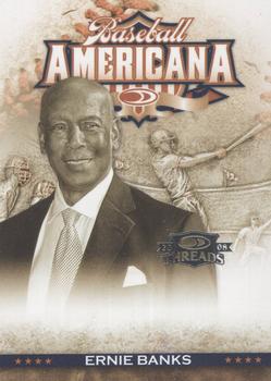 2008 Donruss Threads - Baseball Americana #BA-8 Ernie Banks Front