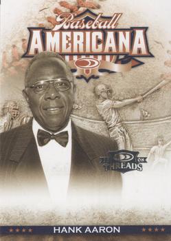 2008 Donruss Threads - Baseball Americana #BA-14 Hank Aaron Front