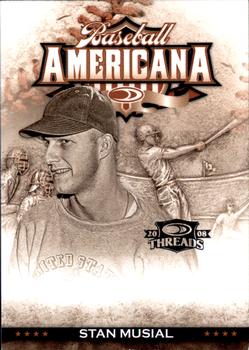 2008 Donruss Threads - Baseball Americana #BA-18 Stan Musial Front