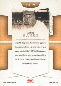 2008 Donruss Threads - Century Legends #CL-9 Ernie Banks Back