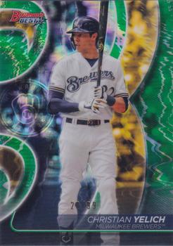 2020 Bowman's Best - Green Refractor #9 Christian Yelich Front