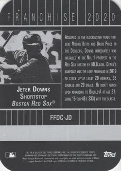 2020 Bowman's Best - Franchise 2020 Die Cuts #FFDC-JD Jeter Downs Back