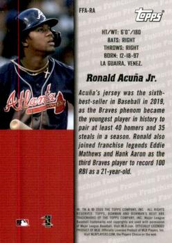 2020 Bowman's Best - 2000 Franchise Favorites #FFA-RA Ronald Acuña Jr. Back