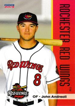 2019 Choice Rochester Red Wings #2 John Andreoli Front